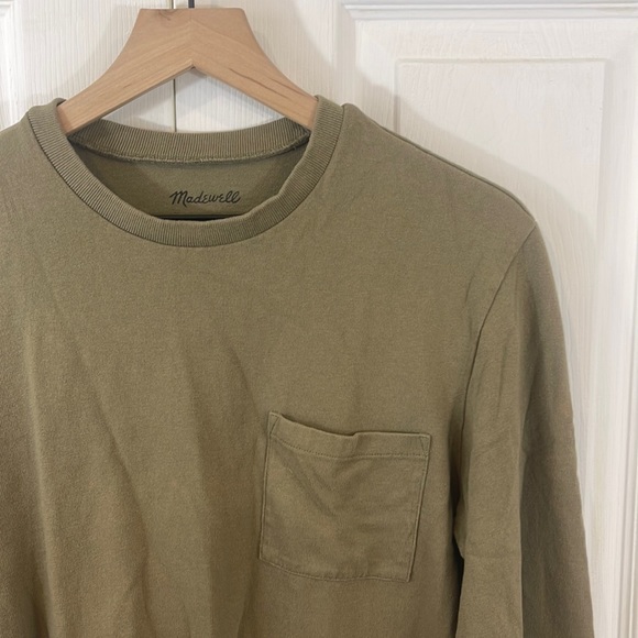 MADEWELL Mens Olive Green Long Sleeves